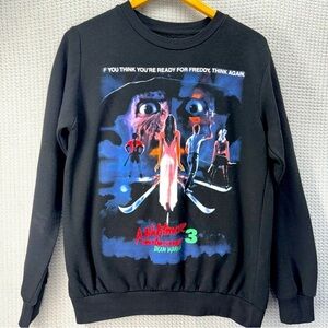 A Nightmare On Elm Street 3 Dream Warriors Unisex Black Sweatshirt Sz Small